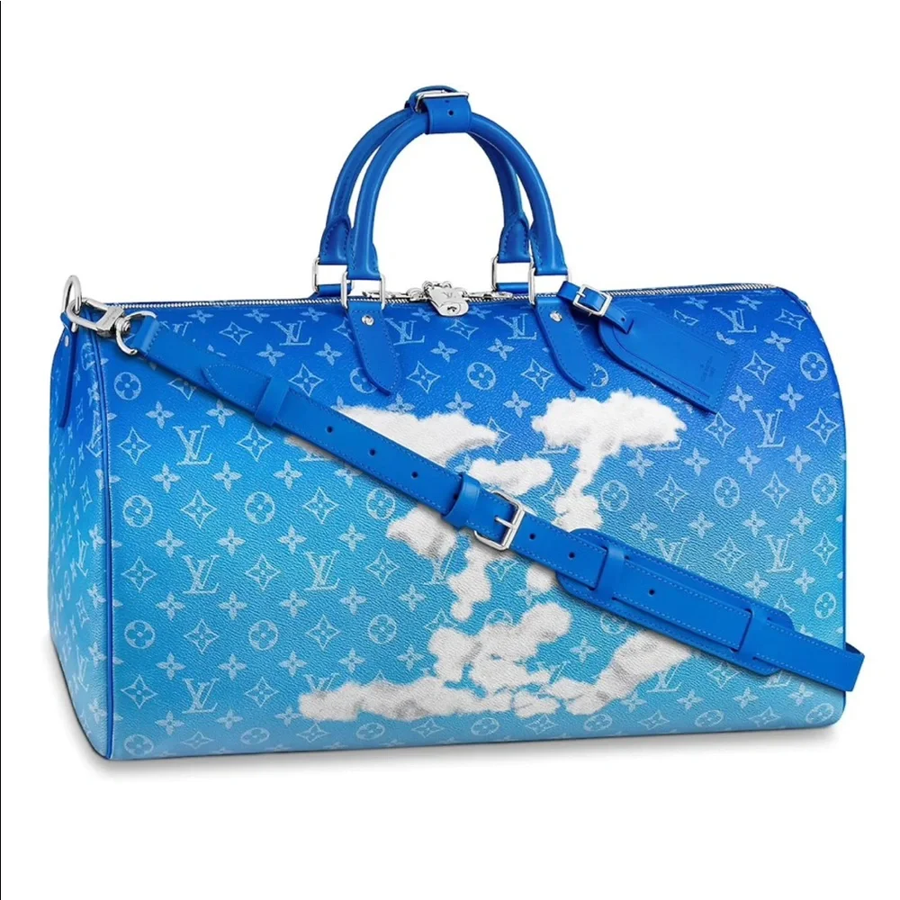 Louis Vuitton Blue Cloud Keepall Virgil Abloh Limited Edition Runway